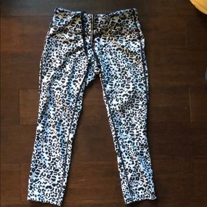 Nike leopard workout capris
